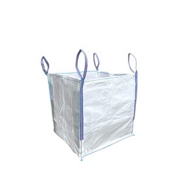 A&A SUPPLIES UK 1 Tonne FIBC Bulk Builders Bag - 90x90x90cm, Heavy Duty Bulk Garden Waste, 1000kg SWL, Industrial Material (1 Bag)