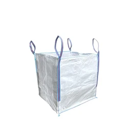 A&A SUPPLIES UK 1 Tonne FIBC Bulk Builders Bag - 90x90x90cm, Heavy Duty Bulk Garden Waste, 1000kg SWL, Industrial Material (1 Bag)