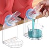 KERZEAT Clear Laundry Detergent Dispenser Cup Holder & Nozzle Force-Saving