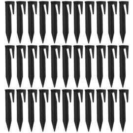 Ground Pegs for Robotic Lawnmower Boundary Cable, 210 Pieces Ground Hooks Ground Spikes Hooks Nails Ground Anchor for Robotic Lawnmower Lawn Boundary Wire Accessories, Compatible with Husqvarna