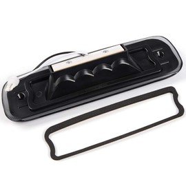 G-PLUS LED Third 3rd Brake Cargo Light Assembly Compatible with Jeep Cherokee 1997 1998 1999 2000 2001 Rear Roof Center High Mount Stop Tail Light Replacement (Black Housing Smoke Lens)