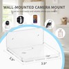 Liboer Small Wall Mount Floating Shelves 2 PCS Monitor Wall