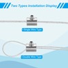 PATIKIL 4mm Hole Wire Rope Clips Set, 12 Set 304