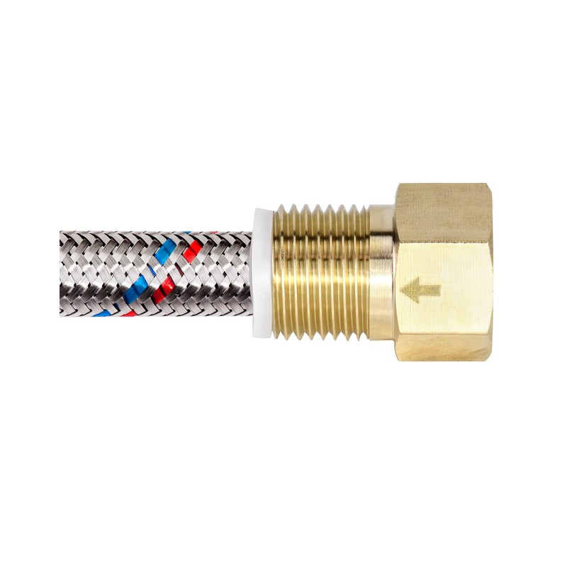 QWORK 2Pcs Brass One-way Check Valve, 1/2" Female to 1/2"