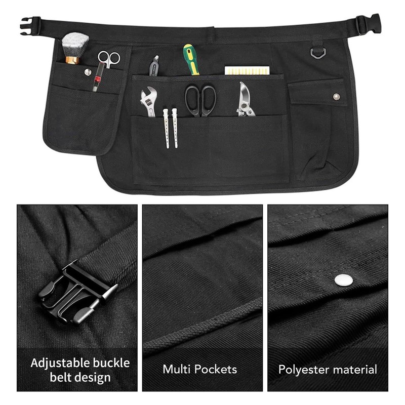 Luocute Waist Tool Apron with Multi Pockets, Tool Belt Work