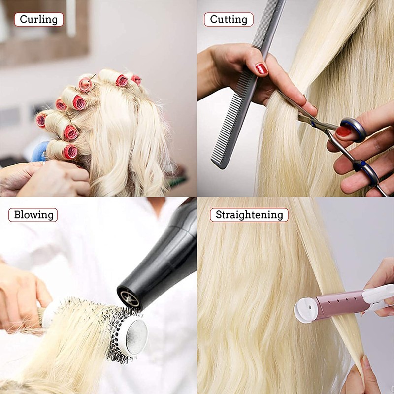Mannequin Head with 80% Real Hair, TopDirect 24" Blonde Hair