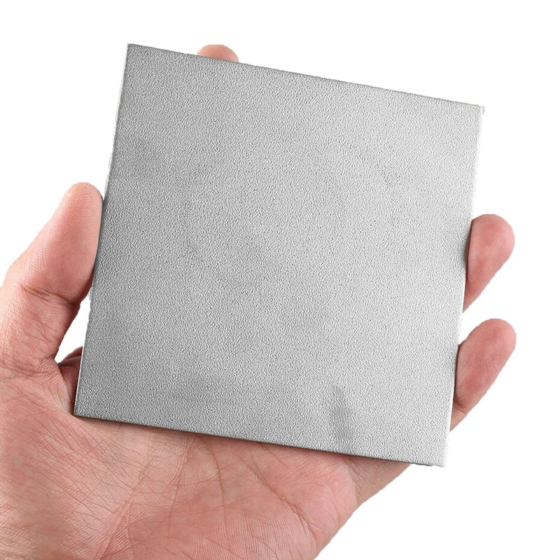 AcbbMNS 2Pcs Titanium Sheet Plate 100mm x 100mm x 0.8mm