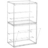 YEXEXINM 2 Pack 3 Layer Adjustable Figure Display Case, Acrylic