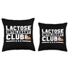 Lactose Intolerance Dairy Allergy Throw Pillow