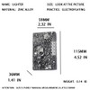 Cool Engraved Skull Lighter - Creative Grinding Wheel Butane Lighter,