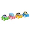 4pcs Pull Back Car Toys Cartoon Q Version Alloy Vehicle
