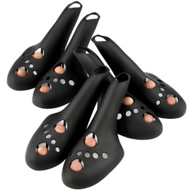 biped FRESH! 3 Paar Schuhformer mit Zedernholzkugeln - Extra leichte Kunststoff Schuh Former - Atmungsaktiv mit Luftkanälen und Kugeln aus echtem Zedernholz z2929(L = 43-47)