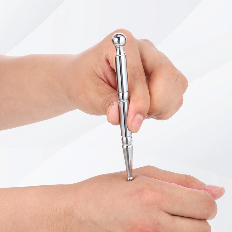 Acupressure Pen, Stainless Steel Acupressure Bar, Multifunctional Trigger Point Massager