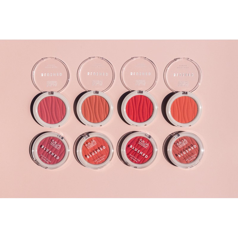 MUA Makeup Academy Blushed, Rouge Punch - Highly Pigmented Matte