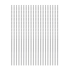 sourcing map 20pcs Extra Long Drill Bits, 0.7mm HSS Drill Bit with High Speed Steel Straight Shank 60mm Length for Metal Woodwork Plastic Aluminum Alloy
