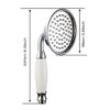 Skybath Brass Metal Shower Head Traditional Victorian Style Handheld Shower