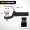 Nilight Trailer Hitch Ball Mount with 2-5/16Inch Trailer Ball &