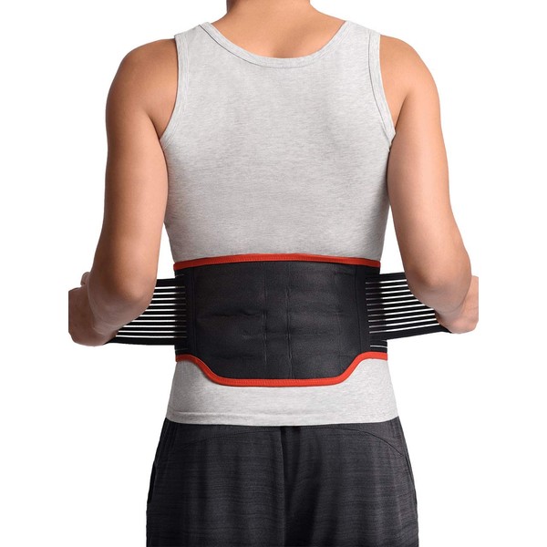 Maxar BMS-511 Lumbar Support Back Brace with 31 Powerful Magnets, Far Infrared Technology, Magnetic Therapy Belt, Pain and Stress Relief, Sciatica, Scoliosis, Herniated Disc, Medium 32”-36”