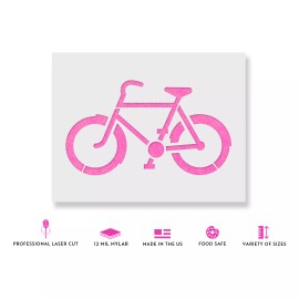 Stencil Revolution Bike Stencil - Durable & Reusable Mylar Stencils - 48"x32"