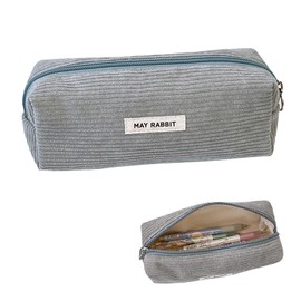 Pencil Case Girls - Teenager Case School, Pencil Case Cord, Study Must Haves Pencils Pencil Case Aesthetic, Portable Pencil Case Adults, Pencil Case Aesthetic, Pencil Case for School Supplies, gray,