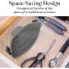 Kitchen Gizmo Hands Free Clip On Strainer Gray Silicone Dishwasher