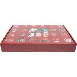 Gadpiparty Christmas Advent Calendar Boxes To Fill 24 Empty Advent Countdown Gift Boxes Goody Treat Boxes Raffle Box DIY Lottery Small Ornament Gift Boxes for Xmas Party