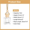 uxcell 100pcs Hanging Car Air Freshener Perfume Bottle, 10ml Pendant