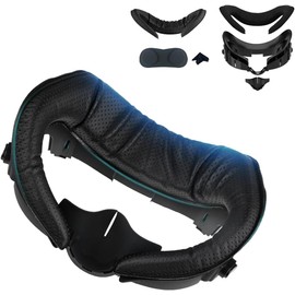 Facial Interface & Face Pad Cushion Compatible with Oculus/Meta Quest 3 - Meta Quest 3 Accessories Ice Silk Cotton, Lens Protector