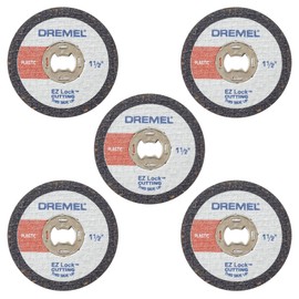Dremel EZ476 1 1/2-Inch EZ Lock Rotary Tool Cut-Off Wheels for Plastic - 5 Pack