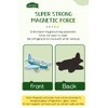 20 Pcs Cartoon Airplane Refrigerator Magnets, Thickened Cardstock Soft Magnet