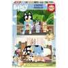 Educa - Wooden Puzzle with 16 Pieces, Bluey Super Puzzle,