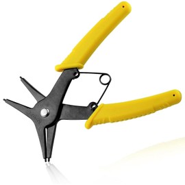 Songholee 2 in 1 Snap Ring Pliers Internal External Circlip Pliers Straight Lock Ring Pliers for Ring Remover Retaining, Dual-purpose Retaining Ring Plier C-clip Plier for 10mm-40mm Diameter Snap Ring