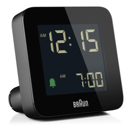 Braun BC09 Digital Travel Clock - Black
