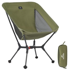 Naturehike YL01 Pro Snap Camping Chair, 1 Second Setup Frame, 441lb Capacity, Portable Backpacking Chair with Storage Bag, Lightweight & Compact Folding Camp Chair for Backpacking Camping Fishing