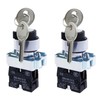Gebildet Key Switch, 2-Position Hold, 1NO, Locking Rotary Key Switch,