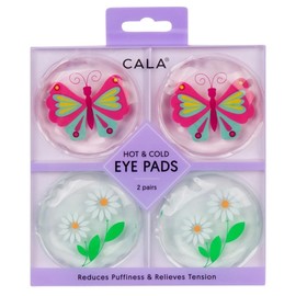 CALA - parchesalmohadillas para los ojos, caliente y frío (2 pares, mariposa y margarita) Multicolor                                                  