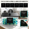 Dryer Sheet Holder with 6 Labels for Laundry Room Organization
