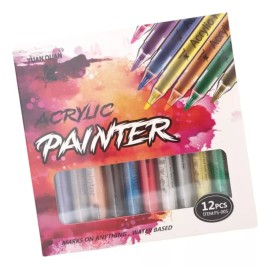 KFMX 12 Plumones Para Uñas De Acrilico Decoración Mano Alzada Uña