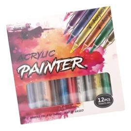KFMX 12 Plumones Para Uñas De Acrilico Decoración Mano Alzada Uña