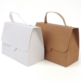 Foldable Handbag-Shaped Paper Gift Bag with Handle Box 6ea