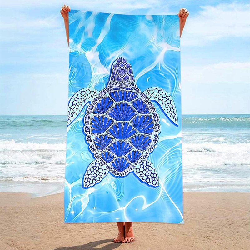 Tiardey 90x180cm Microfiber Lightweight Beach Towel Oversized Extra Large Thin