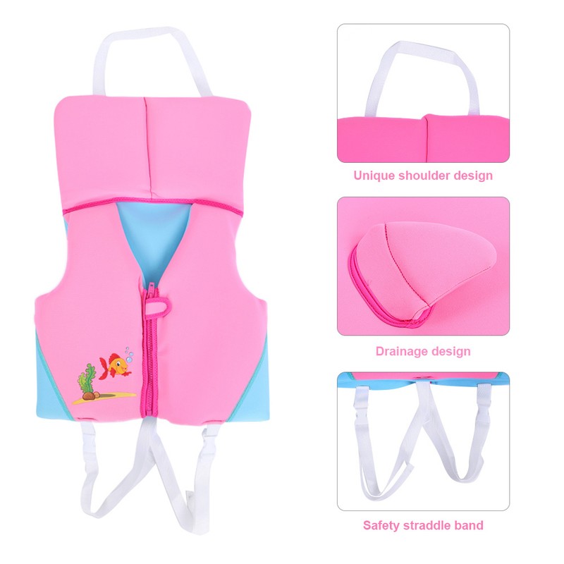 Professional Children Life Jacket Kids Lifesaving Vest Kayak Pool Beach