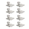 WRS 1/8" Offset Aluminum Storm Door Panel Clips with Screws