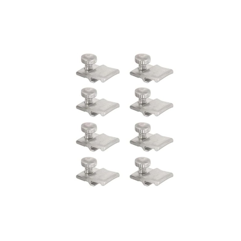 WRS 1/8" Offset Aluminum Storm Door Panel Clips with Screws