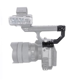 NICEYRIG FX3 FX30 XLR Handle Extension Kit, Circular-Shape Grip Extender with Top Mount Plate for Sony FX3/FX30, with Cold Shoe, Multiple Threads and QD Hole - 601