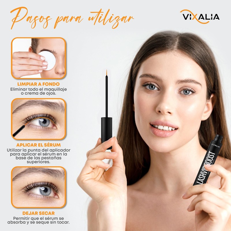 Vixalia LashVip Boost Eyelash Growth Serum 5ml Longer Strong and
