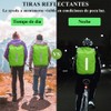 2 Funda Mochila Impermeable con Tira Reflectante, 10-50L Funda de