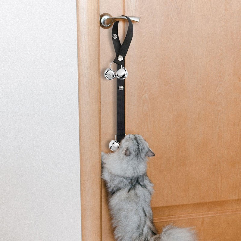 EOWVISN 2 Pieces Pet Doorbell Ropes, Pet Training Bells, Adjustable