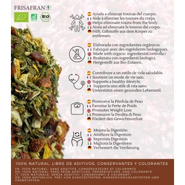 FRISAFRAN | Organic | Detox | Infusion | Digestible | Anti-inflammatory | 200 g | Detox Herbal Tea | Nettle Tea | Detox Tea | Dandelion Tea | Swedish Herbs | Tea Loose | Herbal Tea | Thyme Tea