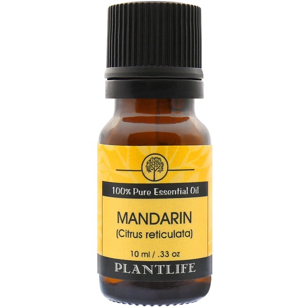 Plantlife Mandarin Aromatherapy Essential Oil - Straight from The Plant 100% Pure Therapeutic Grade - No Additives or Fillers - 10 ml